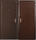 Дверь Профи BMD (мет/мет), антик медь, 950*2050, левая